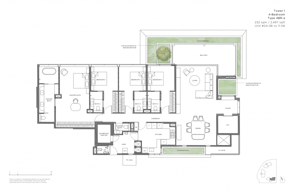15 Holland Hill Floor Plan 4 Bedroom A